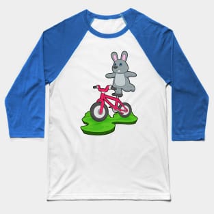 Rabbit Bicycle Baseball T-Shirt